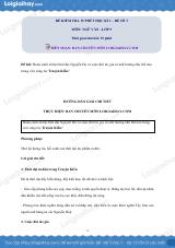 Đề kiểm tra 15 phút Văn 9 - Đề số 3